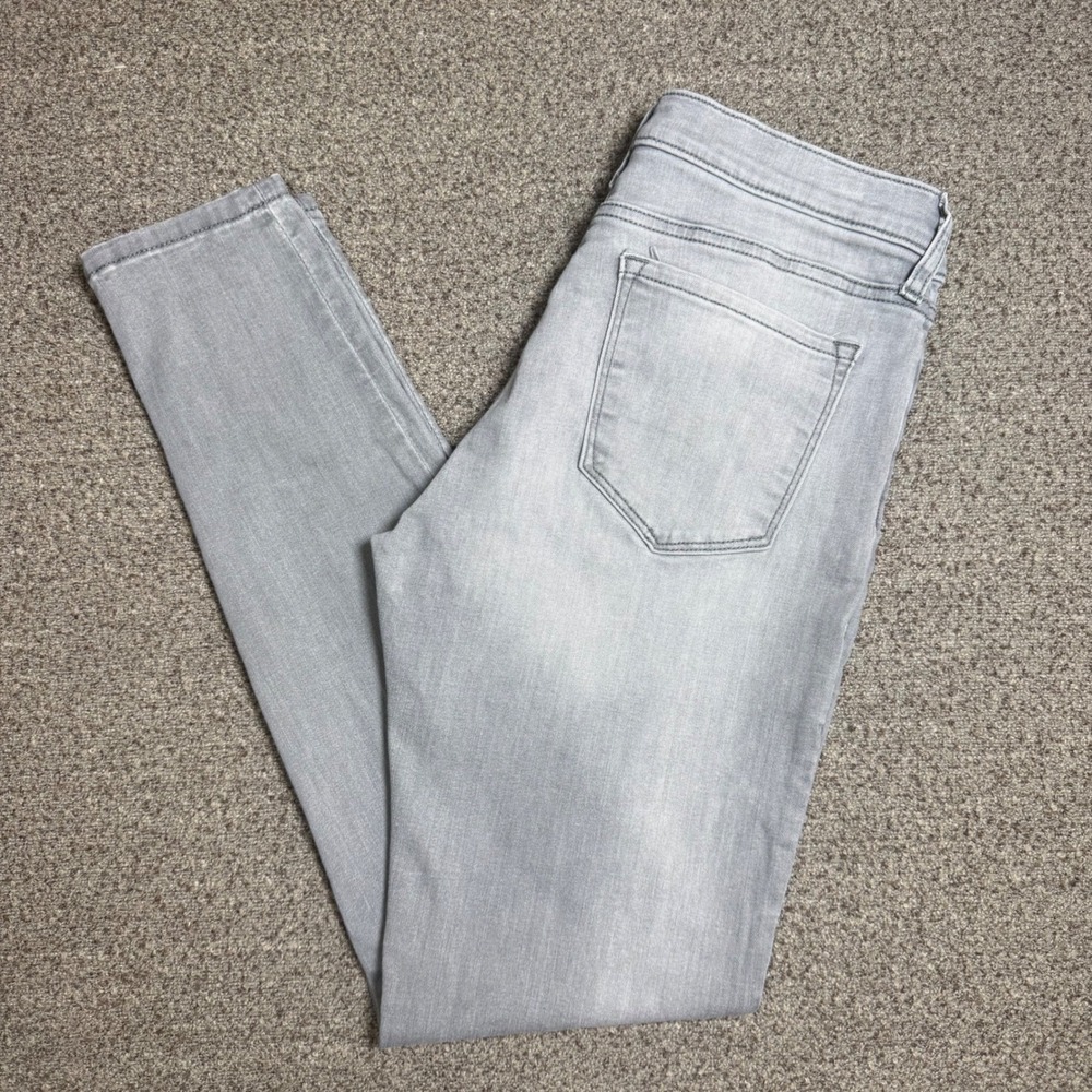 Banana Republic Sculpt Skinny Jeans Womens 27/4 Light Grey Mid Rise Denim Pants - Picture 2 of 8